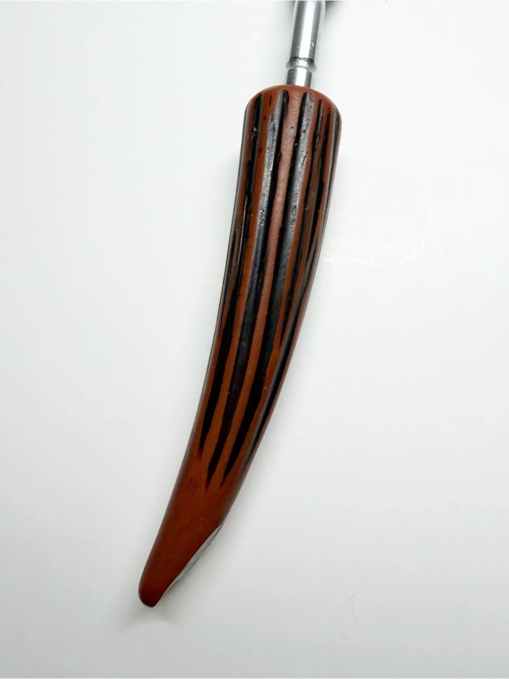 Vintage Japan Bakelight Antler Horn Handle Meat Fork